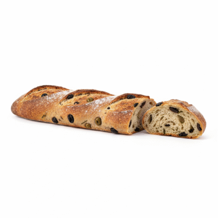 baguette with olives