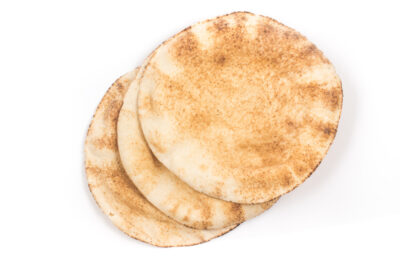 white pita bread small (box)